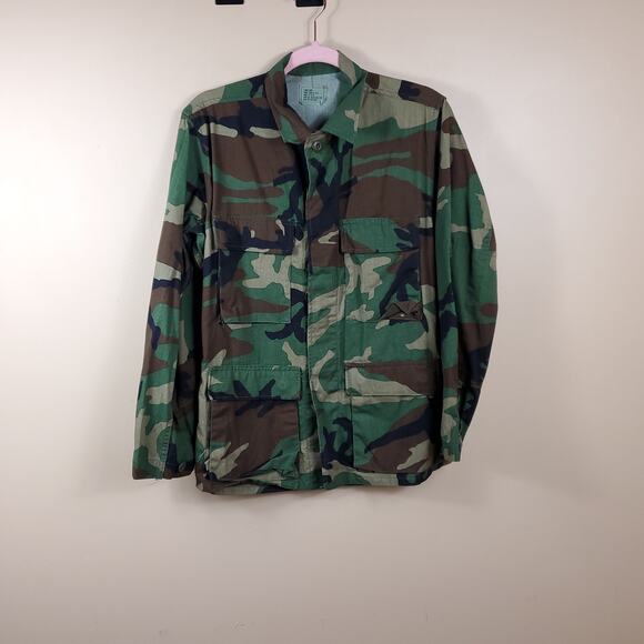 Army Combat Coat in Woodland Camo Size XS Short - Picture 1 of 11